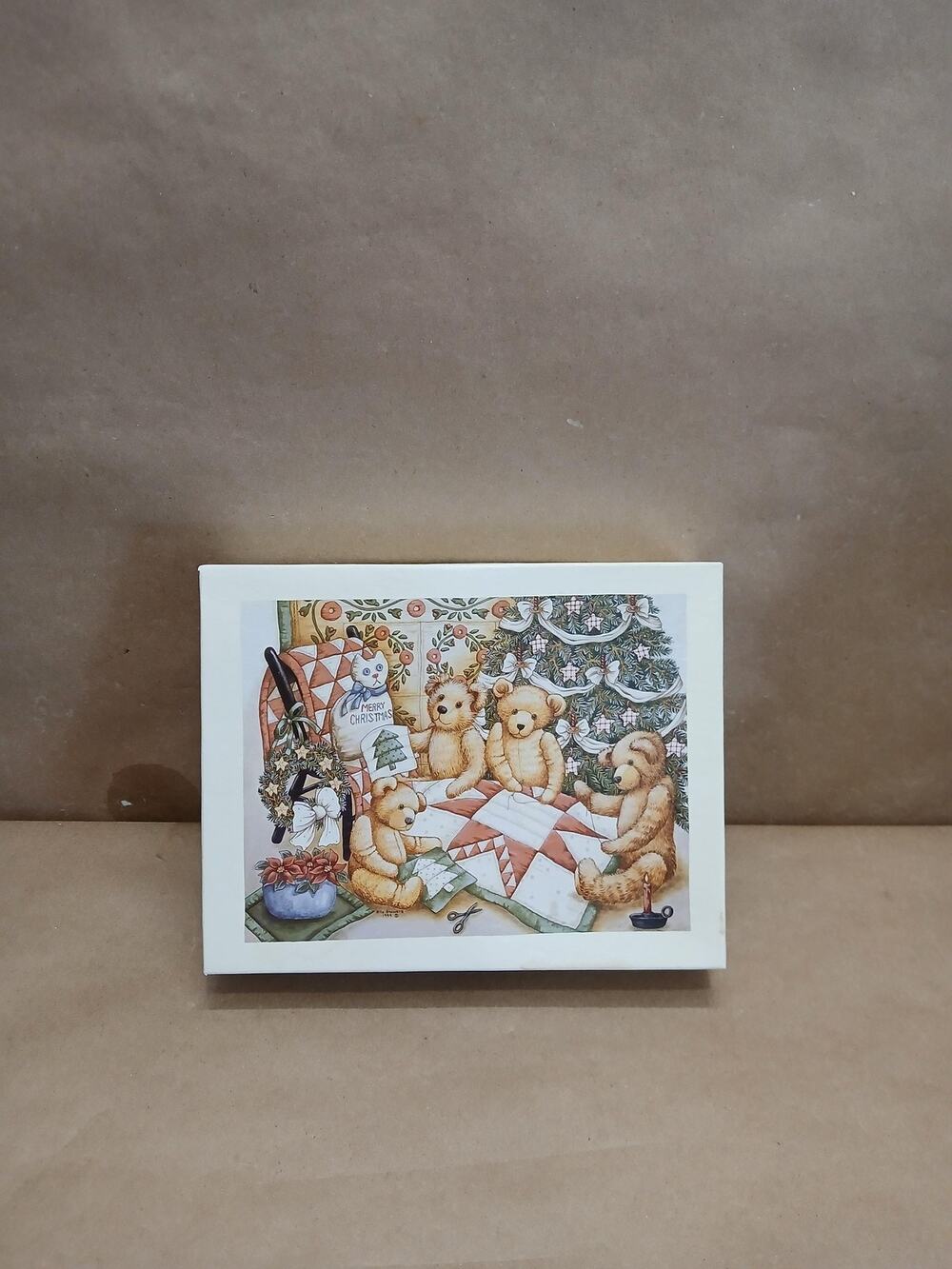 Lang Teddy Bears Toys Christmas Cards Boxed Set Nita Showers Quilting for Xmas